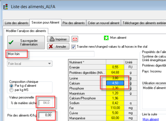 33 100 change nutrient value
