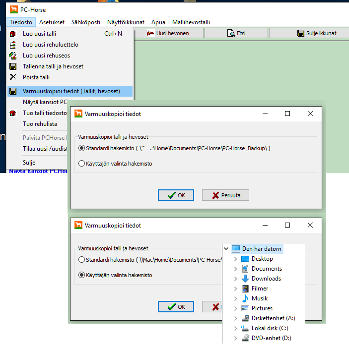 358 backup options